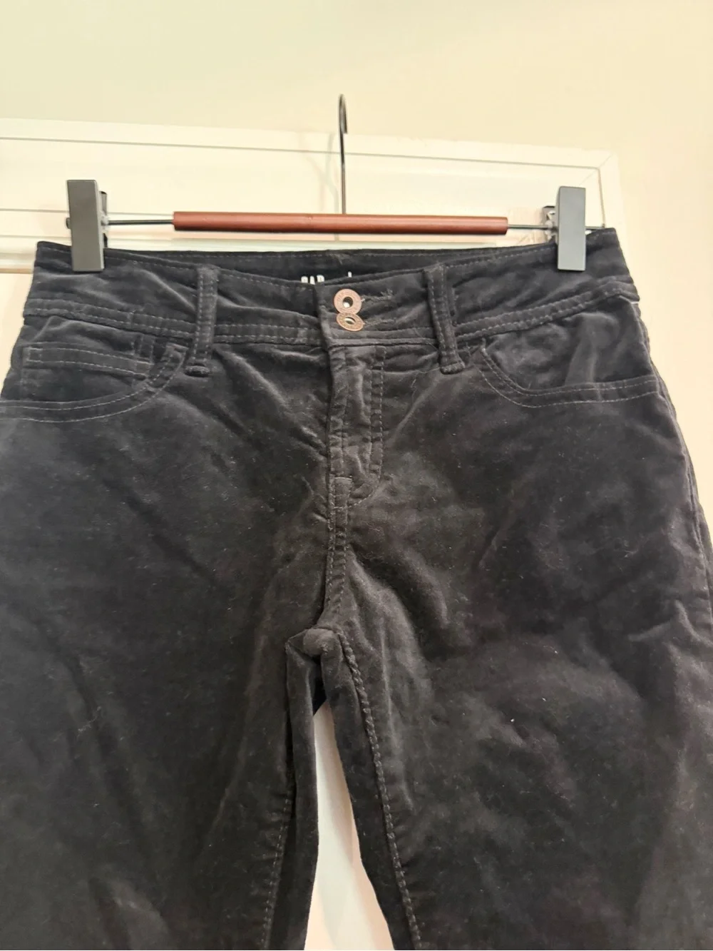 NWT GAP Black Velvet Boot Cut Pants for Kids